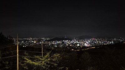 어제 밤바리 북악