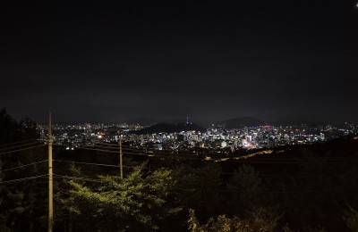 어제 밤바리 북악